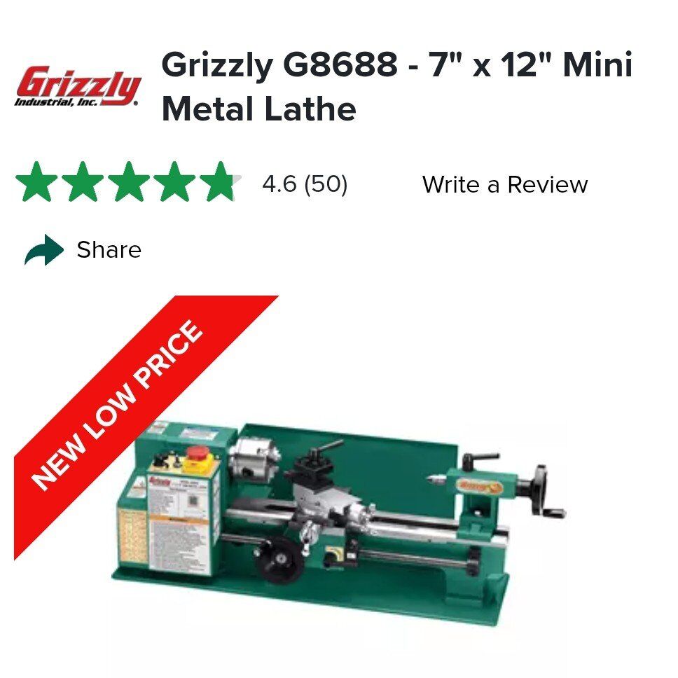 Grizzly  mini metal lathe