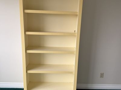 Wood Bookshelf with Crown Moulding