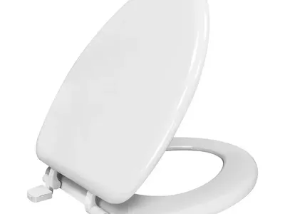 Brand New Mainstays Round Toilet Seat – White, Unopened