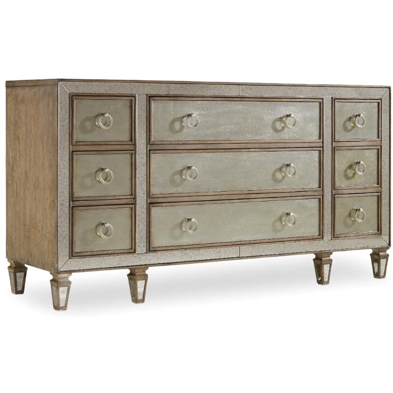 Hooker Furniture Sanctuary Mirrored 9-Drawer Dresser