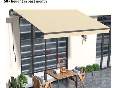 New 10x8 retractable awning manual