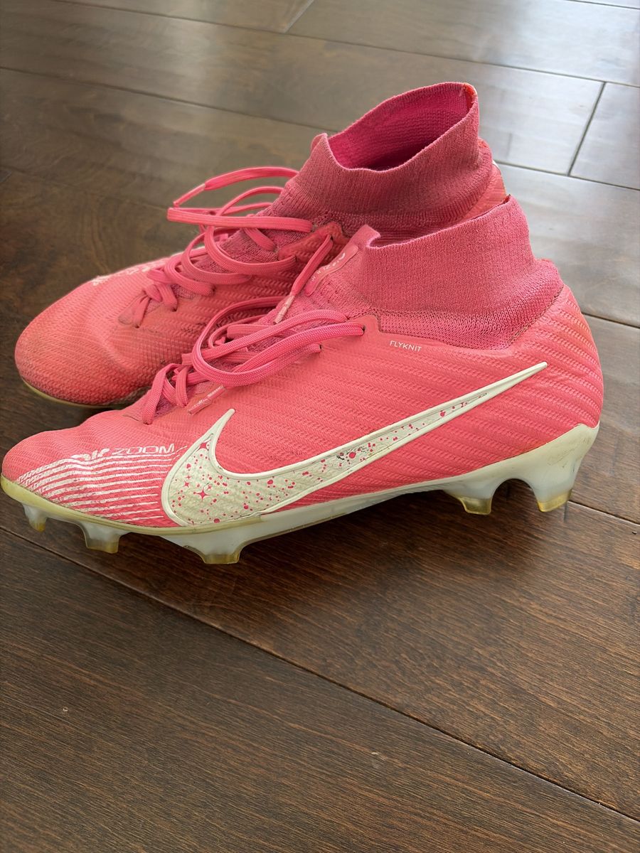 Nike Mercurial Superfly 8 Elite SG-Pro AC Pink Soccer Cleats - Flyknit, Air Zoom, Size 9.5