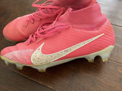 Nike Mercurial Superfly 8 Elite SG-Pro AC Pink Soccer Cleats - Flyknit, Air Zoom, Size 9.5