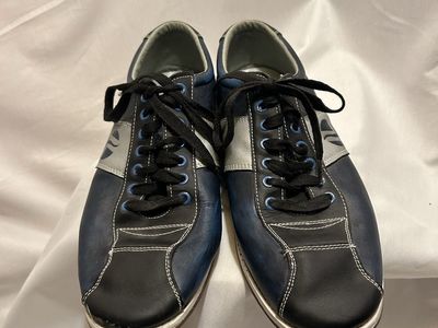 Linds Blue and Black Leather Bowling Shoes Men's Size 12