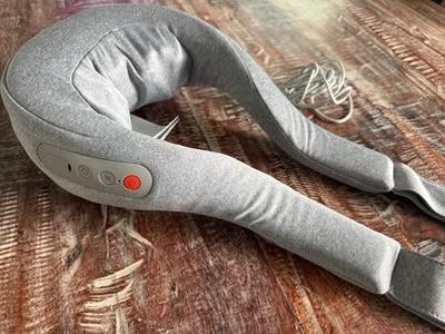 Sharper Image Gray Electric Shiatsu Neck & Shoulder Massager with Heat