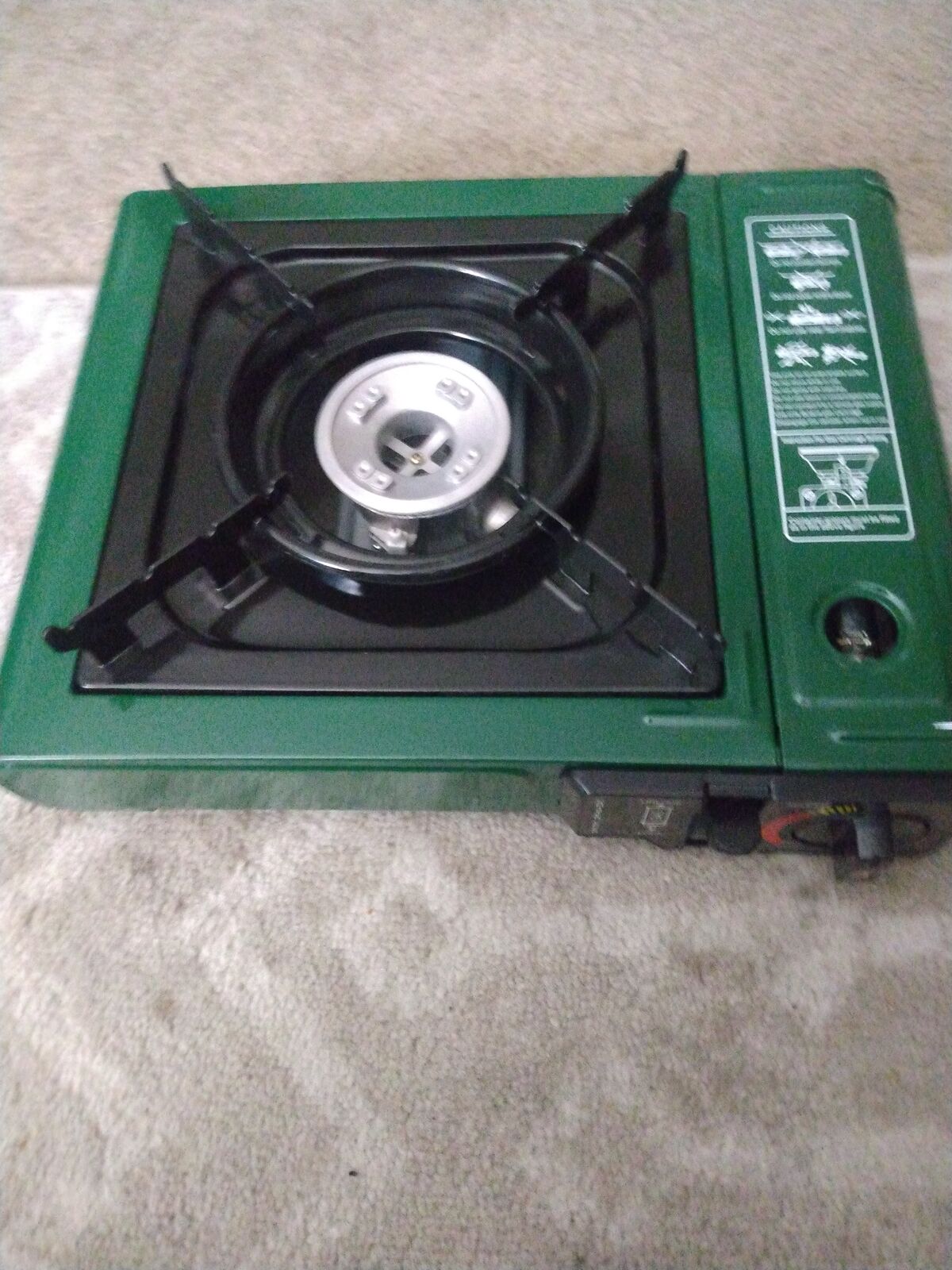 Single burner butane stove