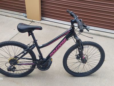 Mongoose Excursion 24" Mountain Bike 21-Speed Black/Pink