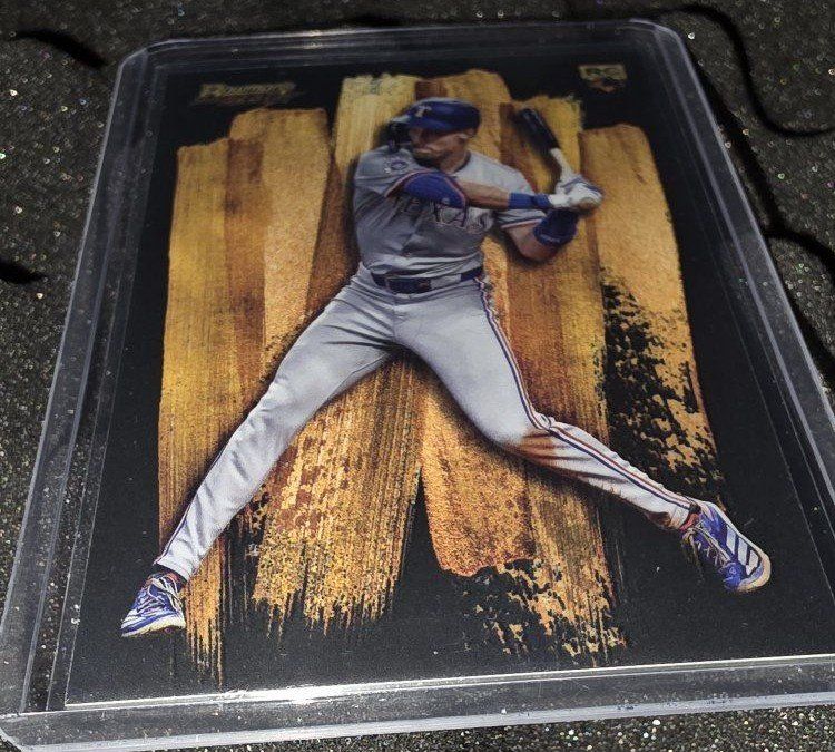 2024 Topps Bowman's Best Evan Carter SG-14 Texas Rangers Rookie Card CASE HIT!!!
