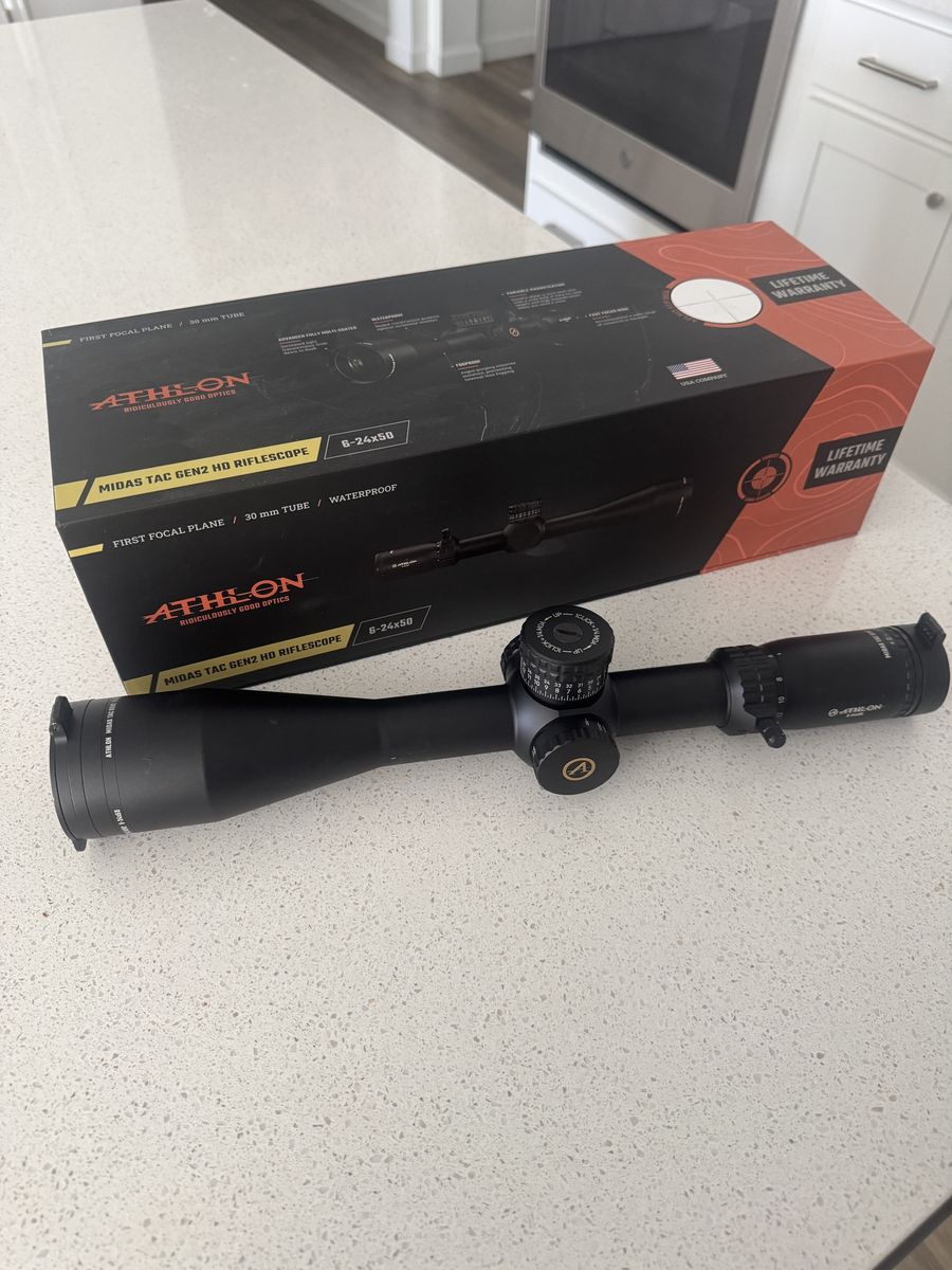 Athlon Midas Tac Gen ll 6-24x50 FFP Rifle Scope
