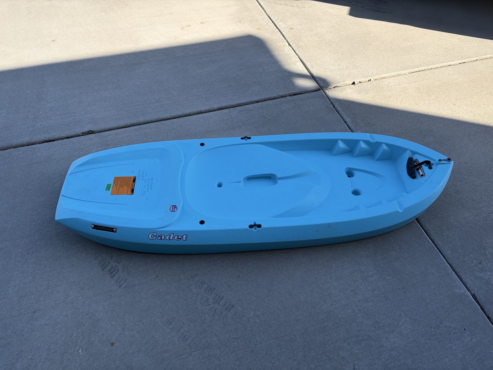 Lifetime Youth 5'6" Cadet Sit-On-Top Kayak with Paddle, Blue, 100lb Capacity