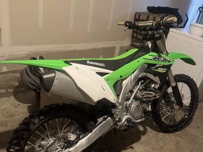 Kawasaki KX 450 Dirt Bike - Green & White Motocross Ready Off-Road Motorcycle