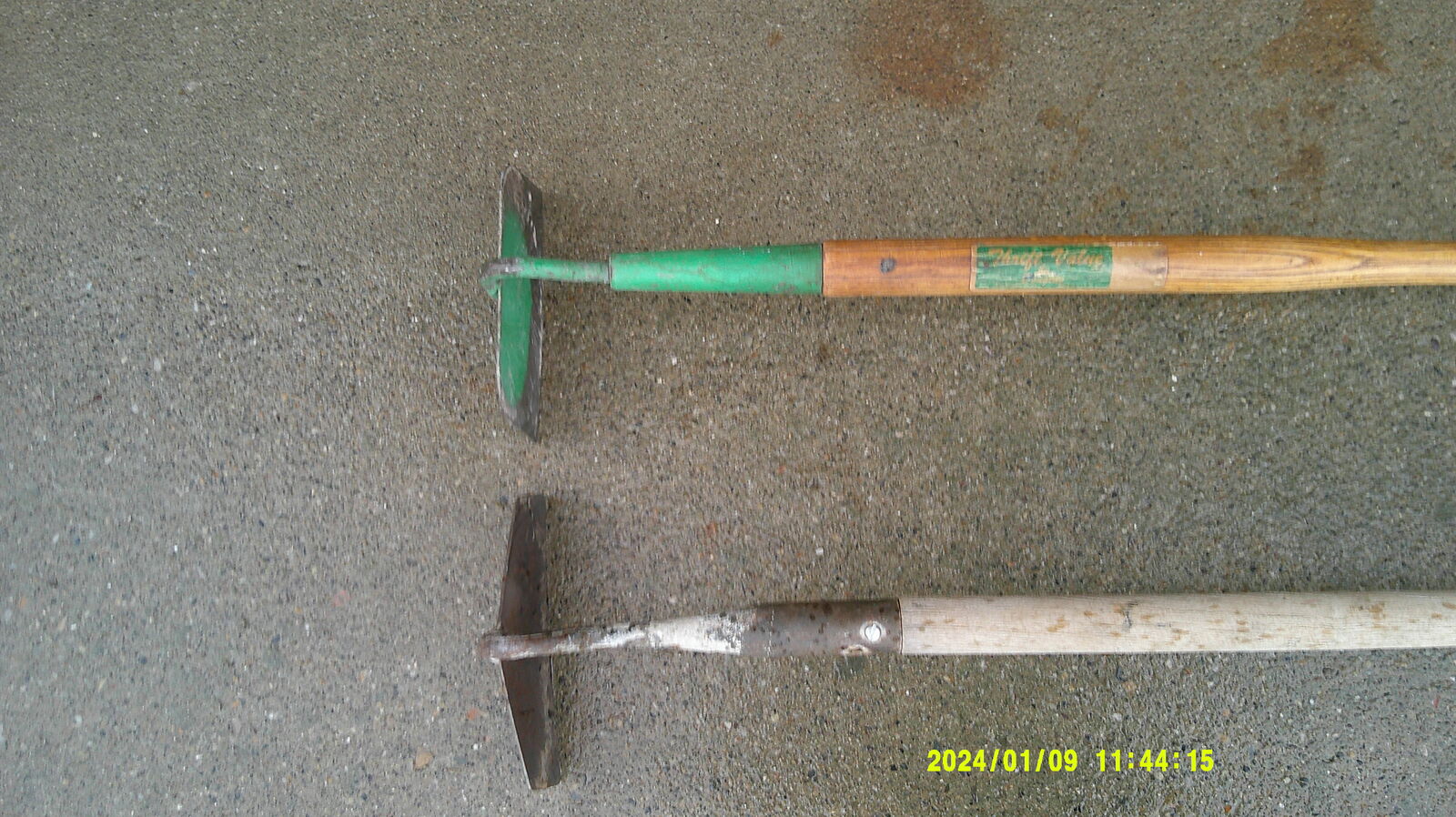 2--Garden Hoes  Older one $5 Newer one $10