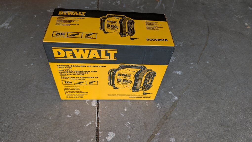 DeWalt portable air compressor