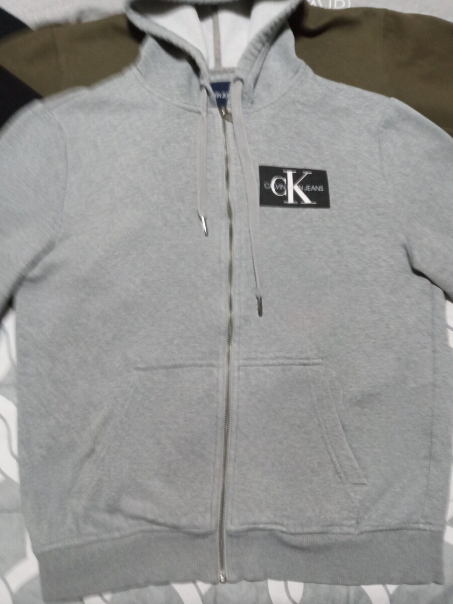 Calvin Klein hoodie grey European size small young men's