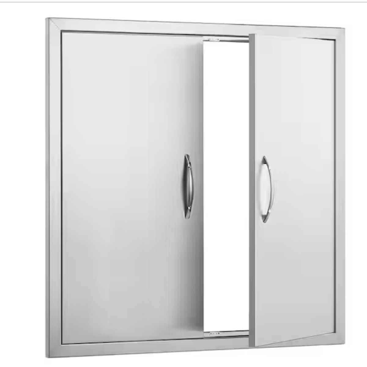 VEVOR 31 in. W x 31 in. H 304 Stainless Steel BBQ Access Door with Paper Towel Holder Outdoor Kitchen Doors for Storage Room