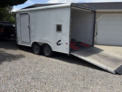 2 Place Charmac Enclosed Snowmobile Trailer