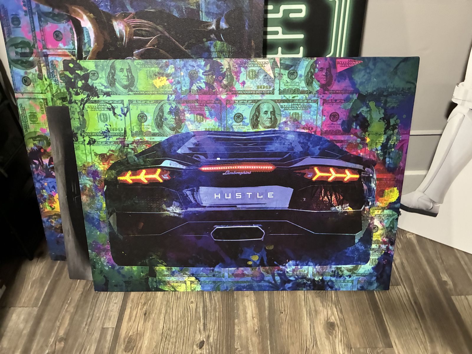 Very nice motivational canvas art lamborghini