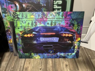 Very nice motivational canvas art lamborghini
