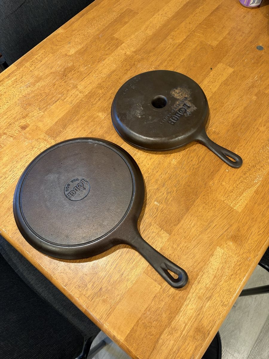 Cast iron pans 