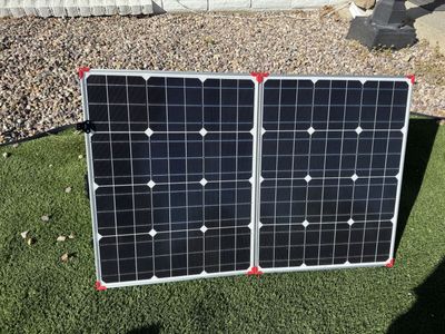 2- LION ENERGY 50170061 100W 12V High-Efficiency Portable Photovoltaic Module Solar Panel suitcase 125 each