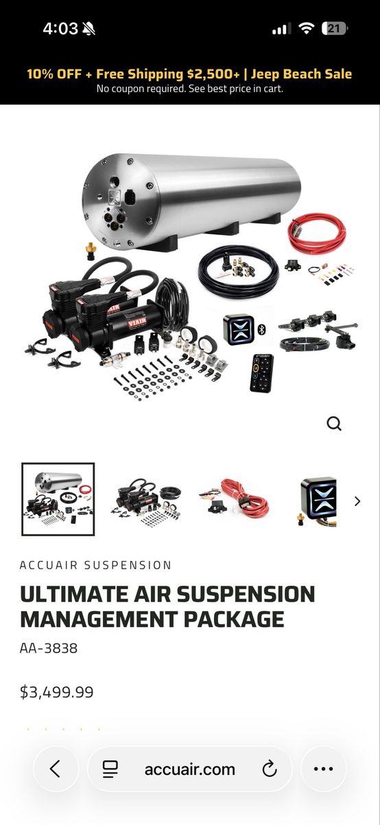 Accuair Ultimate air ride kit