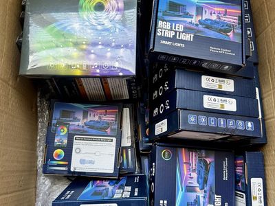 RGB LED Strip Lights - Smart Remote & App Control, 33ft (10m or 5m )- New in Box