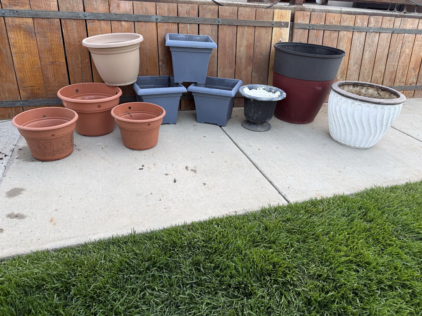 Garden Pots And Planters $5-$25 Each Price Below