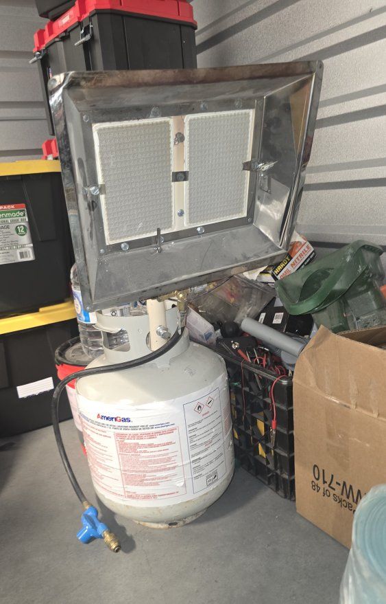 AmeriGas Propane Tank with Industrial Heater Head - Slightly Used, Includes Tank and propane. (asking price o.b.o.)
