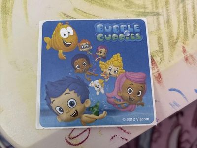 Bubble Guppies 2012 Viacom Square Sticker - Nick Jr. Collectible