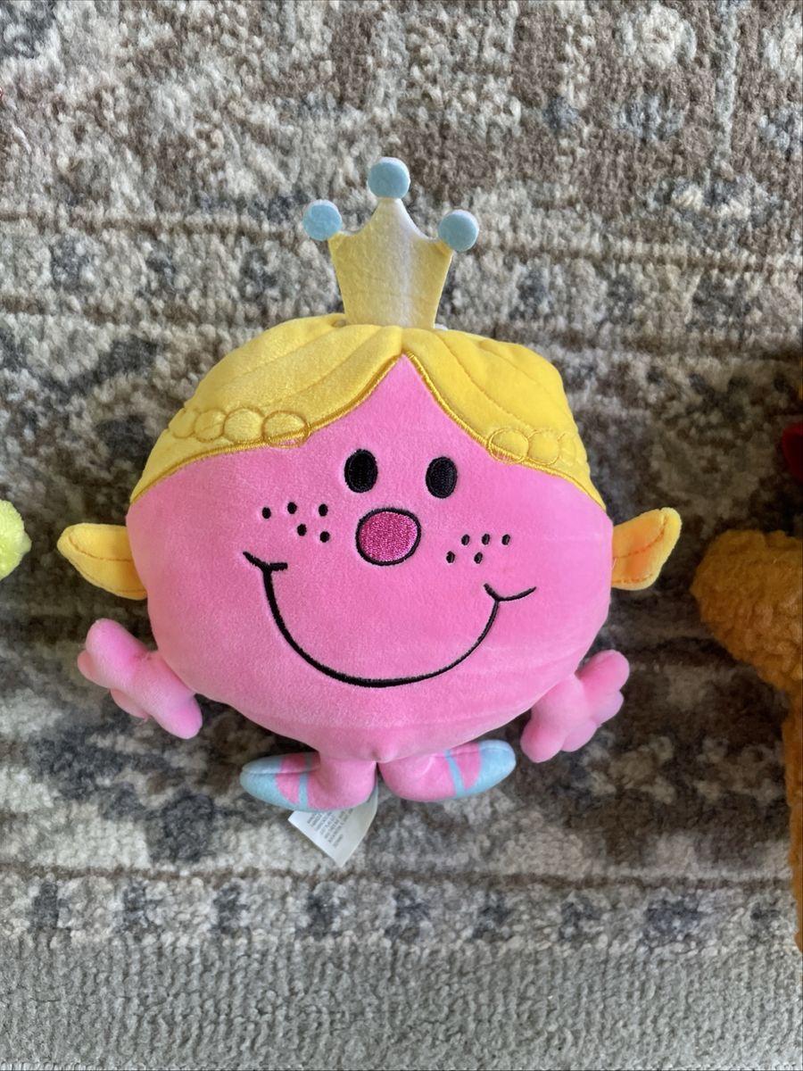 Mr Men Little Miss Memes Princess 7" Plush Stuffed Animal Toy Doll Sanrio 2023