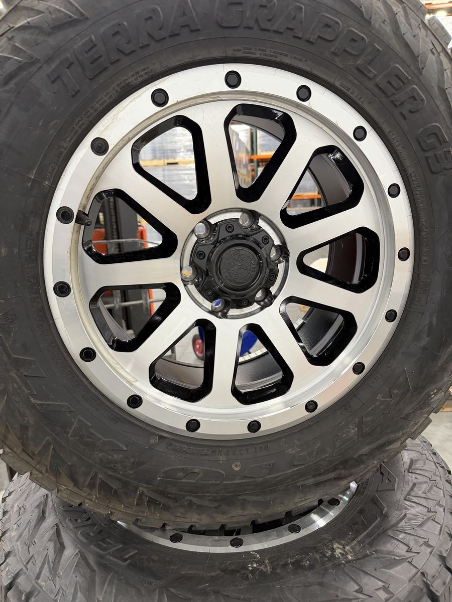 American Outlaw Wheels with Nitto Terra Grappler G2 Tires - Excellent Condition