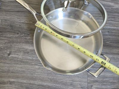 Henckels Stainless Steel Skillet Sauté Pan with Glass Lid (11 Inch Diameter)