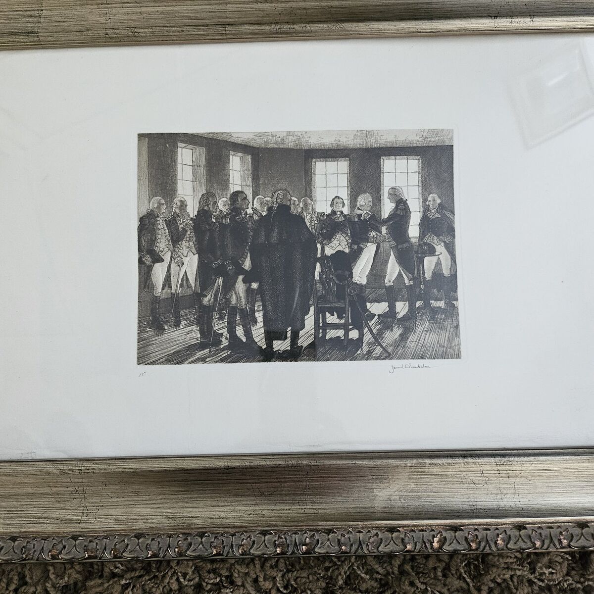 Washington Saying Farewell by Samuel Chamberlain