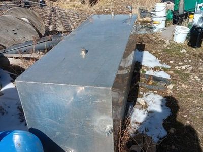 2x2x6 foot aluminum tank with threaded ports