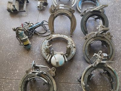 Welding pipe beveler