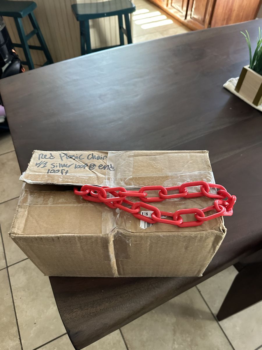 100' Plastic Chain for bird toys