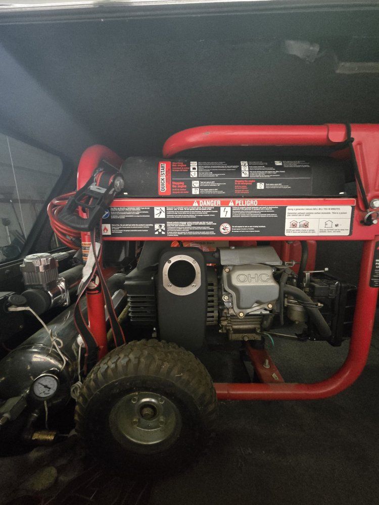 Subaru OHC Engine Portable Gas Generator with Wheeled Frame