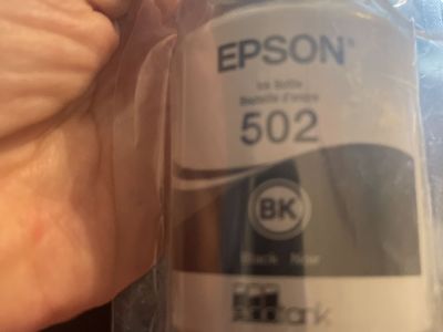 Epson 502 Black Printer Bottles