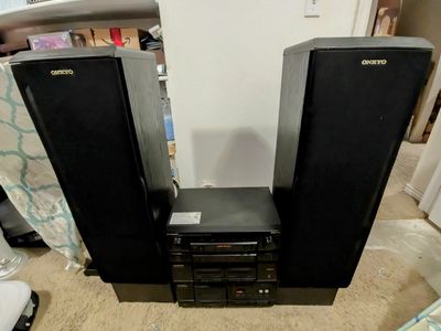 Onkyo SK-61 Floor Standing Speakers Pair – 125W 3-Way Bass Reflex 8Ω - Set of 2 Speakers ONLY