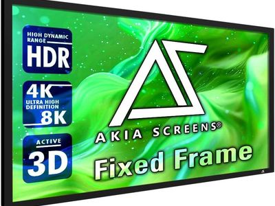 Akia Screens 110 Inch Fixed Frame 4k/8K 3D Projector Screen