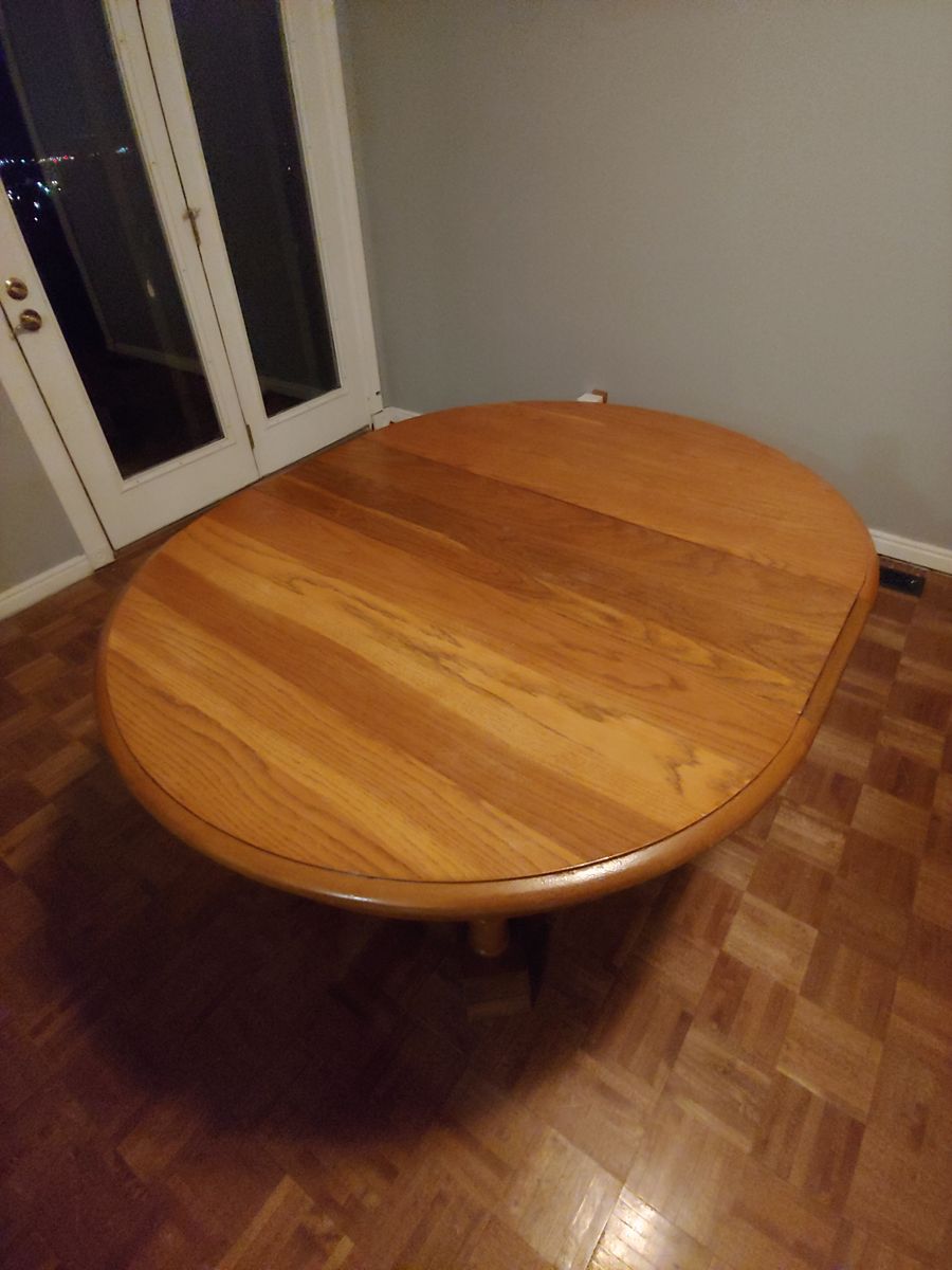 Solid wood table