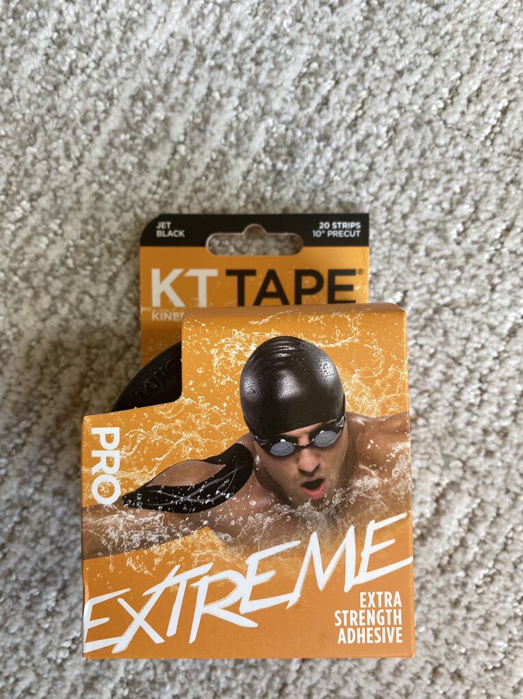 New Kt Tape Black 20 Strips 10 Inch