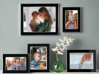 Brand new Mikasa Enamel Picture Frames, Set of 5.