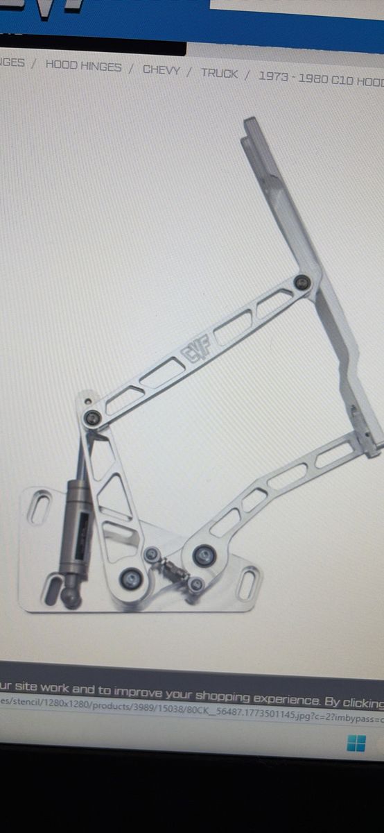 Billet aluminum hood hinges 
