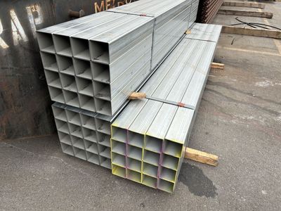 FENCE POST DEAL! Galvanized Steel Square Tubing 4" x 4" x 13 gauge (.098 wall) x 9'6 - $32.95 each
