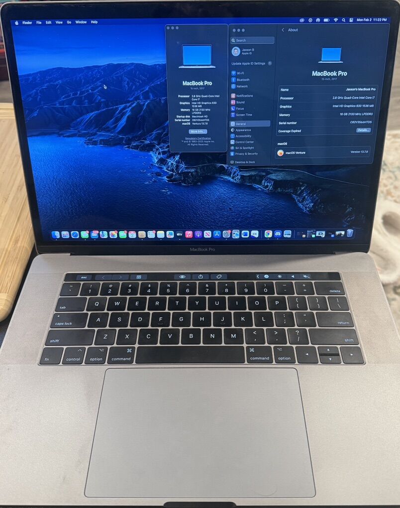 Macbook Pro 15-inch, 2017