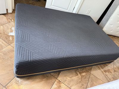 Dark Grey Chevron Pattern Foam Mattress full size like new $100