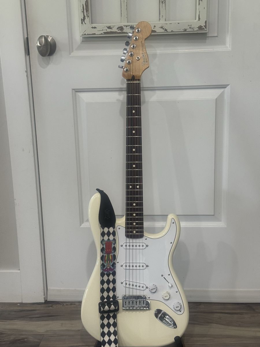 Fender Stratocaster Electric Guitar - Olympic White with Rosewood Fretboard
