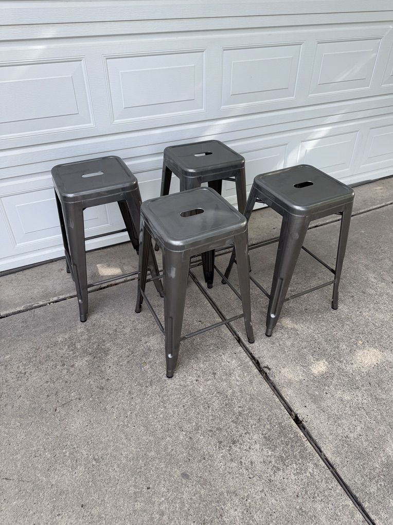 Kitchen Counter Metal Industrial Style Stools