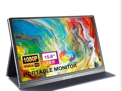KYY 15.6 inch Portable Monitor 1080P FHD IPS USB-C HDMI Laptop Extender Gray K3